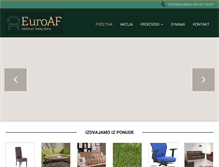 Tablet Screenshot of euroaf.rs